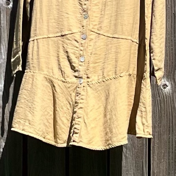 Et’Lois tan Milla top tunic blouse size small - Picture 6 of 16